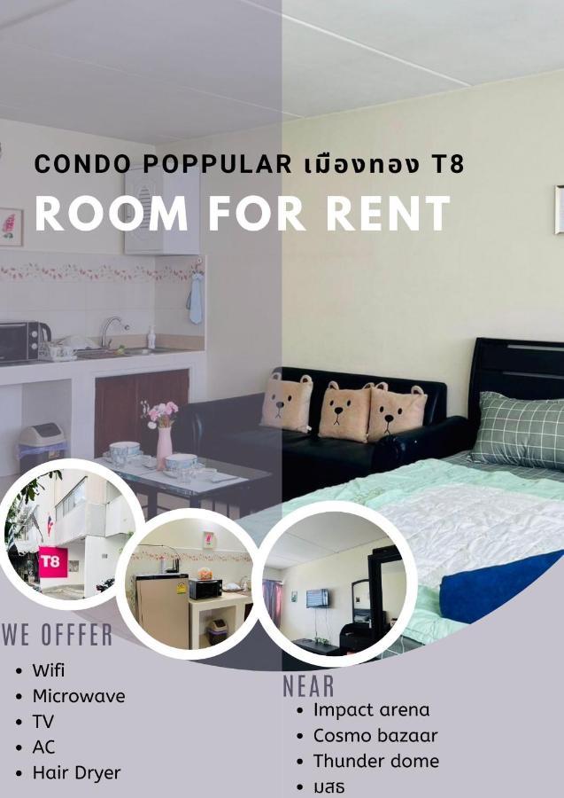 For Rent Condo Popular T8 Fl9 Bangkok Exterior foto